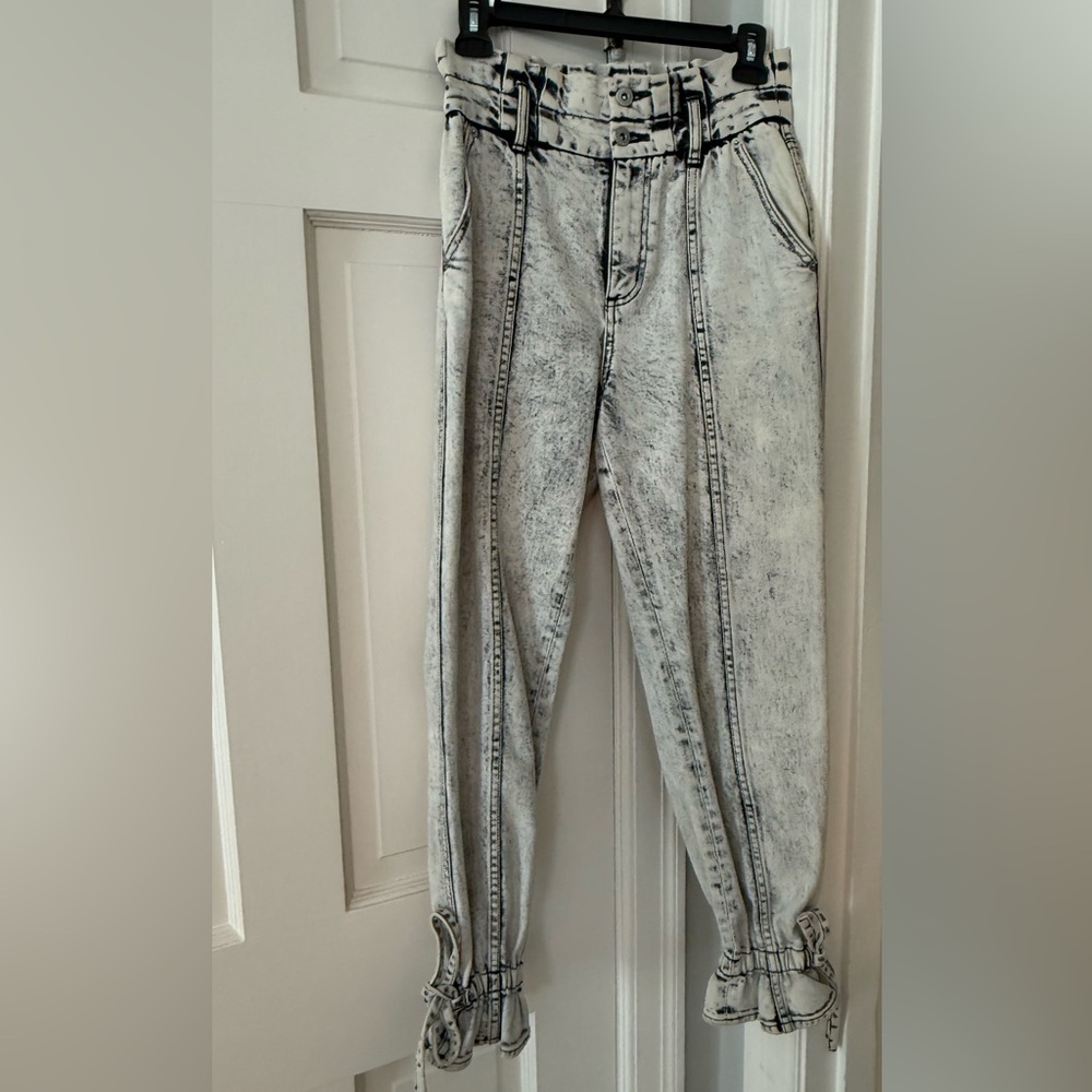 Something Navy Acid Wash Jeans